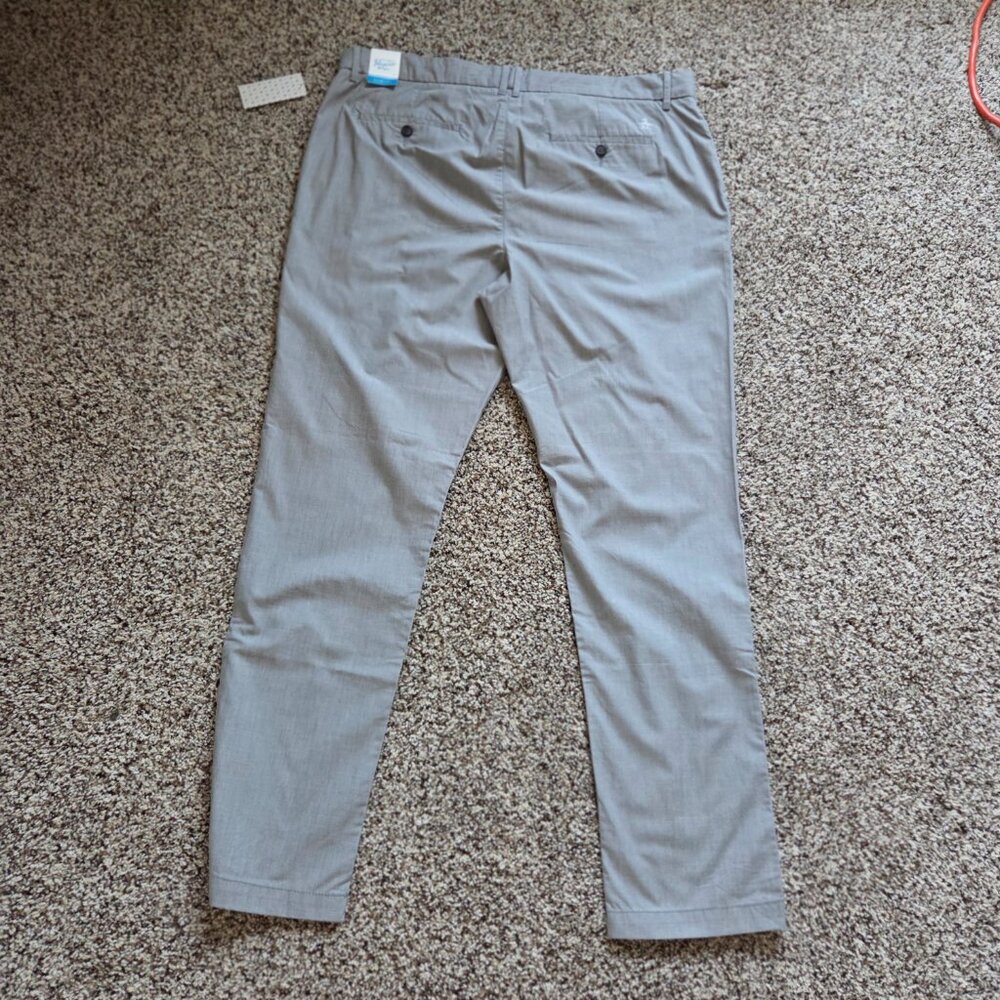 NWT Penguin Original Men's Slim Fit Pant 38X32 100% Cotton Gray Preppy New - Picture 2 of 5